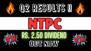 NTPC Q2 Results  NTPC Share Latest News  NTPC Stock News Today  q2results ntpc ntpcshare [upl. by Oca396]