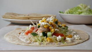 Salat Dürüm Selber Machen Rezept  Simple Salad Wraps Recipe  ENG SUBS [upl. by Eesdnyl471]