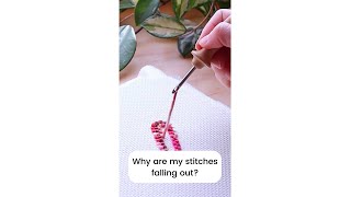 Why are my stitches falling out part 3 mini punch needle course [upl. by Dieterich327]