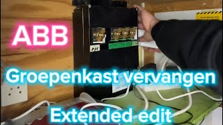 Groepenkast vervangen ⚡️XL Video 1  Elektricien  Amsterdam  ABB  how to  diy [upl. by Kcirdnekal18]