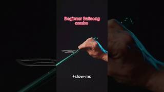 Beginner Balisong combo Slowmo  Butterfly knife tutorial shorts butterflyknife balisong [upl. by Sisco489]