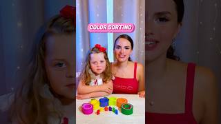 Color Sorting Game for Toddlers  Preschool Colors Learning Videos shorts [upl. by Parshall]