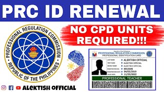 PRC ID RENEWAL WITHOUT CPD UNITS  Step by Step Online Application  FULL VIDEO  alektish [upl. by Tyre]