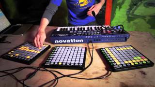 Novation  Live beats with UltraNova and Launchpad  Part 2 [upl. by Eahsan715]