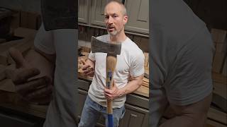 Great axe for cheap axe homestead homesteading bushcraft diy woodworking wood lumberjack [upl. by Cristy691]