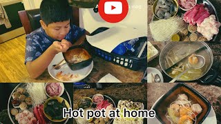 Hot Pot At Home 🏠 Chinese Style [upl. by Nomead]