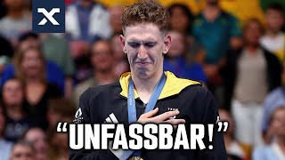 Das erste Gold für Deutschland 🇩🇪🥇 Das sagt Lukas Märtens zu seinem Erfolg  Olympia [upl. by Akinehs500]