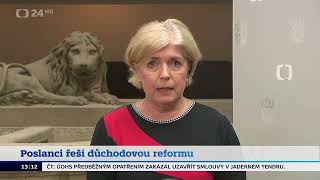 Poslanci jednali o důchodové reformě  Dufek Nový Pastuchová Richterová Šafránková a Vojtko [upl. by Asimaj]