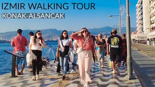 🇹🇷 4K Virtual Walking Tour of İzmir Konak to Alsancak Sep 2023 [upl. by Nakashima]