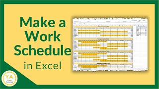 How to Make a Work Schedule for Employees in Excel  Tutorial [upl. by Gutow]