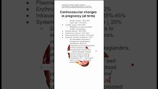 Cardiovascular changes in pregnancy at term [upl. by Gibbs]