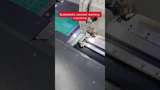 Automatic pocket welting machine sewing machinesewing sewingmethods tekstil [upl. by Arihsan]