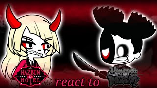 hazbin hotel react to wednesday infidelity vesania [upl. by Tybald111]