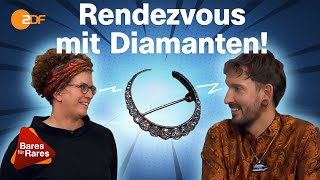 Mondbrosche schlägt ein Verkäuferin greift mit diamantenem Kleinod nach Sternen  Bares für Rares [upl. by Aneekan]