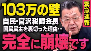 【緊急速報】１０３万円の壁問題で国民民主に手の平返しした自民党の宮沢洋一税調会長について須田さんが話してくれました（虎ノ門ニュース） [upl. by Roanne357]