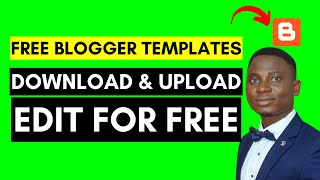 Free Blogger Templates  How To Download and Upload Free Blogger Template  Finance Template [upl. by Nnaecyoj]