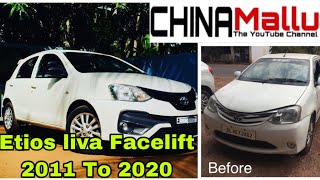 Toyota Etios Liva Modified V Facelift  walk around Review 20112020 [upl. by Newhall]