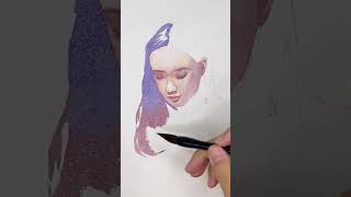 watercolor portrait practice  水彩人物 watercolorpainting portraitdrawing watercolorart artwork [upl. by Sivam246]