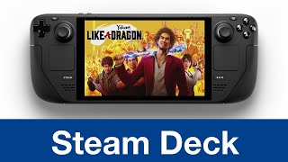 Yakuza Like A Dragon Steam Deck Gameplay [upl. by Fabe]