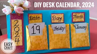 DIY calendar  handmade mini calendar  desk calendar  easy diy calendar [upl. by Nytsirk]