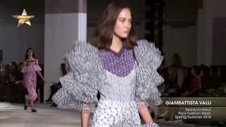 GIAMBATTISTA VALLI ReadytoWear Paris Fashion Week SpringSummer 2018 [upl. by Etnom808]