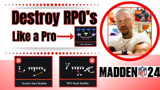 EASY Madden 24 DEFENSE to STOP RPO Bubble Spammers [upl. by Yeliak896]