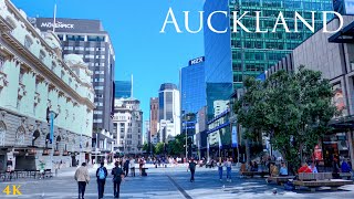 Auckland CBD Morning Walk 2024  Queen Street  Auckland City Centre  New Zealand Walking Tour 4K [upl. by Acnalb]