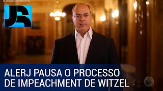 Alerj pausa processo de impeachment do governador Wilson Witzel [upl. by Eirtemed984]