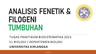 Biosistematika Analisis Fenetik amp Filogenetik Pada Tumbuhan [upl. by Plume]