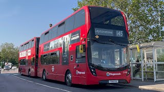 Journey on Stagecoach London Route 145 to Dagenham Heathway Enviro400 MMC Hybrid 12404 YY66 PHF [upl. by Nomzzaj910]