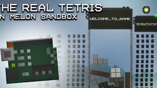 😱 worklng tetris in melon sqndbox [upl. by Eittocs448]