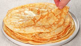 Amazing French Pancakes At Home in 10 minutes How to make the most delicious crepes [upl. by Germain]