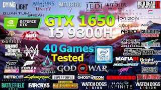 GTX 1650 Laptop  i59300H  Test in 40 Games in 2024  Acer Nitro 5 [upl. by Dag]