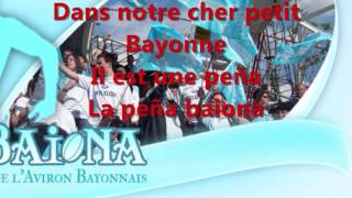 Hymne Aviron Bayonnais  Paroles [upl. by Lidstone]