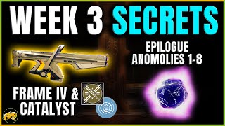 Destiny 2  CHOIR OF ONE Catalyst  Week 3 Secrets  Epilogue Anomalies 18  SECRET EMBLEM [upl. by Nohsed]