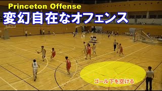 【Princeton Offense】変幻自在なオフェンスとバックカット [upl. by Peppy873]