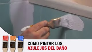 Cómo PINTAR los AZULEJOS del BAÑO con ESMALTE MULTISUPERFICIE TITANLUX [upl. by Eatnad]