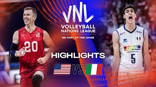 🇺🇸 USA vs 🇮🇹 ITA  Highlights Semifinals  Mens VNL 2023 [upl. by Canale]