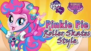 My Little Pony Equestria Girls Friendship Games Pinkie Pie Roller Skates Style Dress Up Game [upl. by Aronoh996]