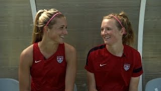 Studio 90 Kristie and Sam Mewis Make Sister History [upl. by Ardnoyek]