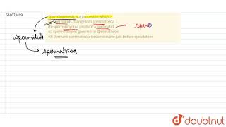 Spermiogenesis is a process in which  a spermatids change into spermatozoa \n\nb spermatog [upl. by Trimble]