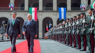 Visita Oficial del señor Salvador Sánchez Cerén Presidente de la República de El Salvador [upl. by Nevar474]