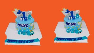 Teadd bear cake cake foundantcakedesingforbirthdayspineapplefondantdesing [upl. by Crutcher196]