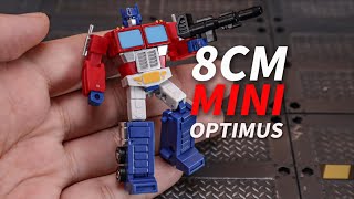 8CM Optimus！Galaxy Toys New Mini 01 Leader King Optimus Prime Transformation [upl. by Redle]