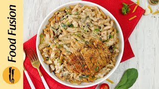 Tuscan Garlic Chicken Pasta Recipe By Food Fusion [upl. by Querida]