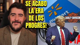 POR FIN Grandes corporaciones y celebridades ABANDONAN las politicas PROGRE gracias a Trump [upl. by Allehc561]