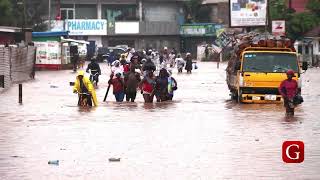 How floods affected Accra on Tuesday acccrafloods GhanaFloods [upl. by Claire]