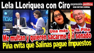 Lela Téllez se lamenta con Ciro Gómez me sacan del senado y Piña evita que Salinas pague impuestos [upl. by Navillus]