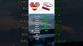 Translate these 12 lunch food words into spanish learnspanish easyspanish quiz [upl. by Anivek]