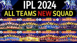 IPL 2024  All Team Squad  IPL Teams 2024 Players List  RCBCSKMIKKRSRHGTDCPBKSRRLSG [upl. by Gilder]